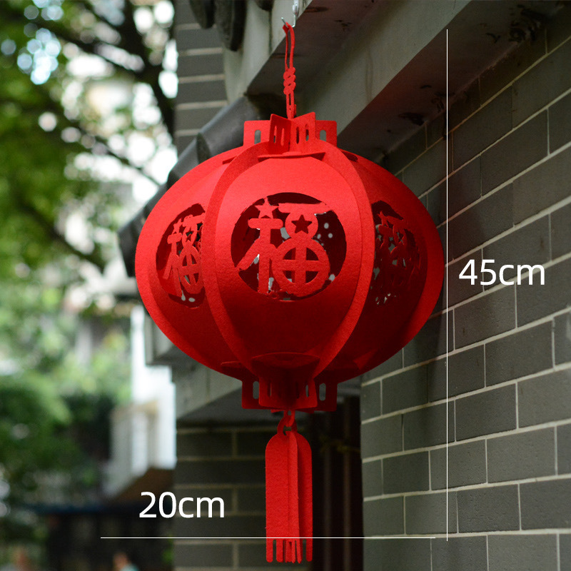 新年装饰品福字挂件壁挂灯笼房门春节过节挂饰客厅商场立体福挂饰详情9