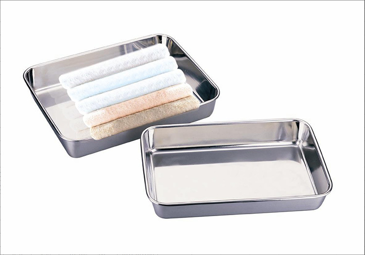 Factory direct sales of stainless steel towel trays, non-magnetic multi-purpose rectangular trays, trays, square trays, steaming trays, hotels pic 13