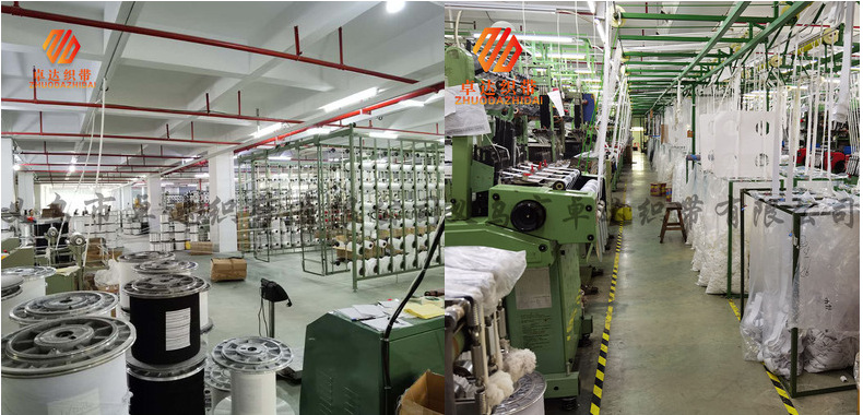 The manufacturer has black and white nylon double-sided brushed elastic bands, soft underwear, wide rubber bands, waist and neck bags, and elastic webbing in stock pic 29