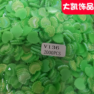 AB color semi-circular pearl mobile phone beauty electroplating imitation pearl diy nail art pearl accessory Plum blossom pearl pic 6