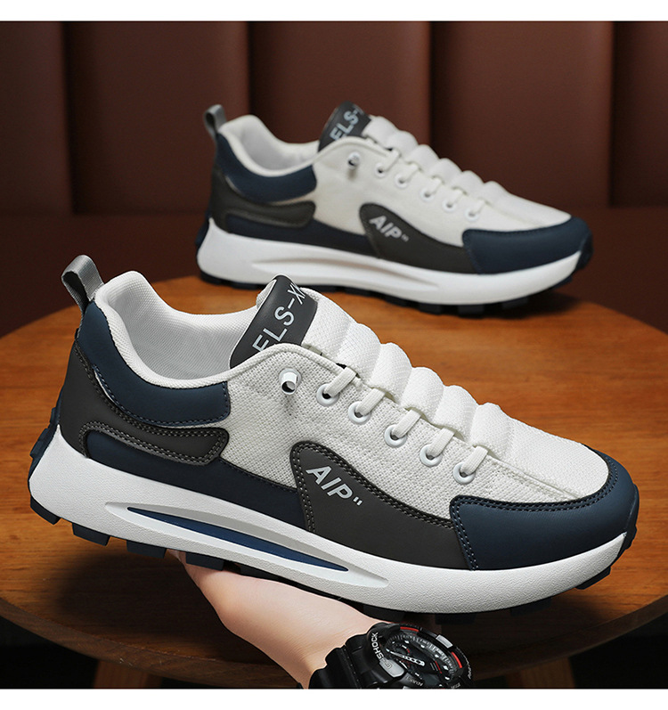 直播爆款男鞋2024新款男士休闲百搭透气网面潮鞋防滑跑步鞋子男详情14