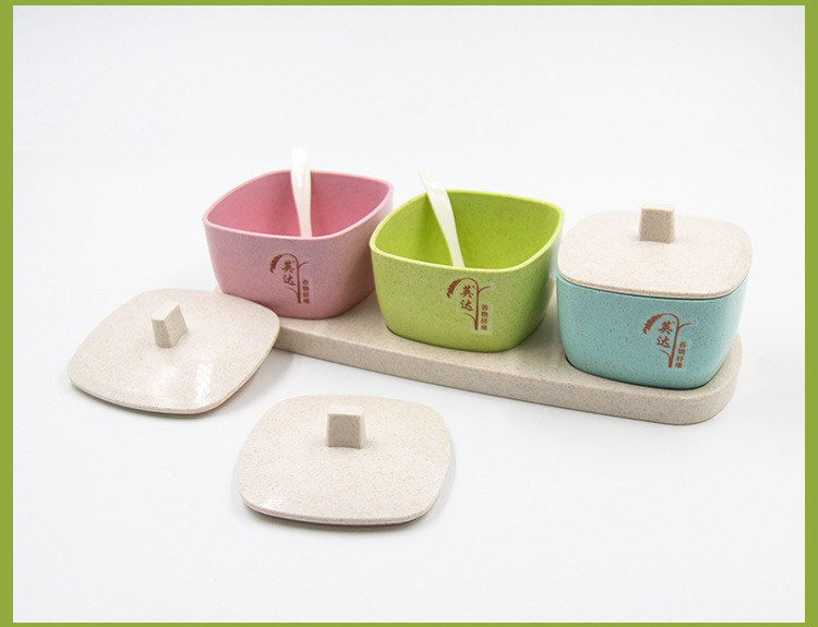 Three or four sets of seasoning boxes, salt and sugar seasoning boxes, multi-style seasoning combination sets, seasoning jars pic 15