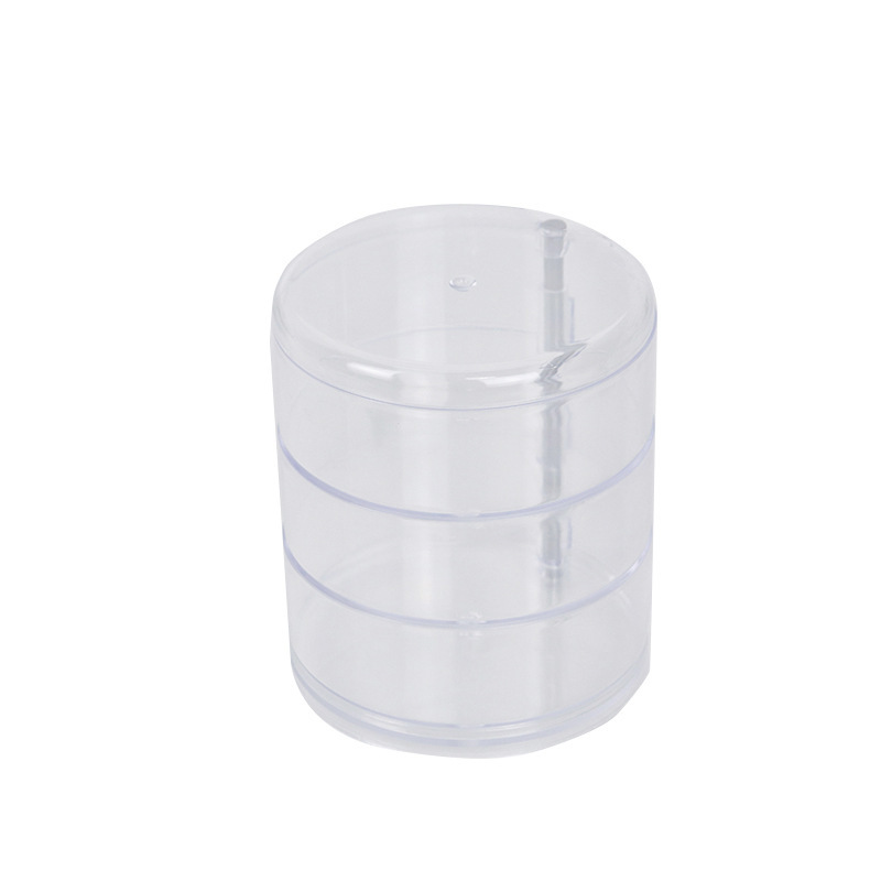 Transparent cosmetic dust-proof and rotatable headband box accessory display stand pic 1