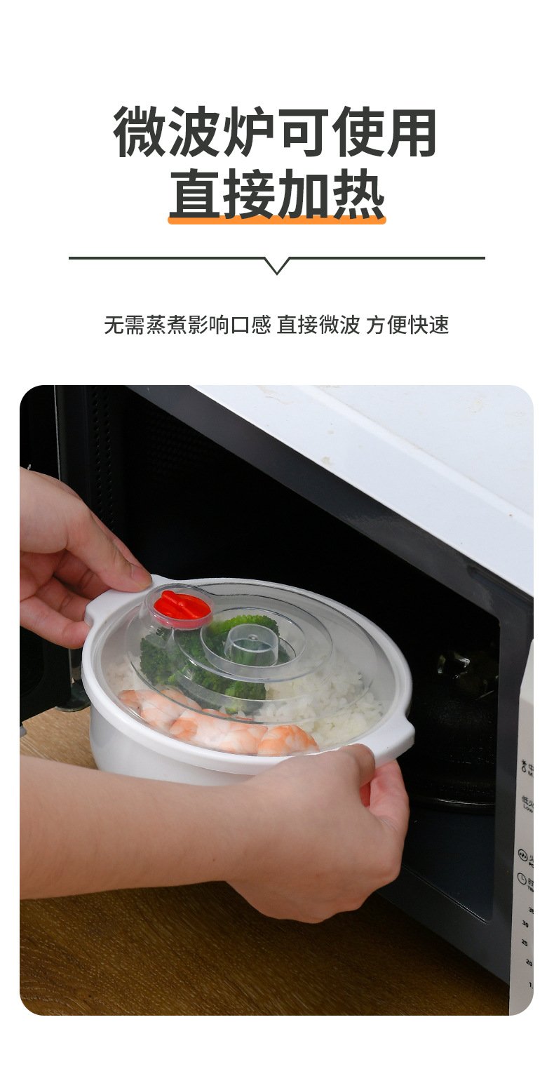 厂家批发】家用加厚塑料汤碗冬季保温菜罩白色收纳防尘多层食物罩详情6