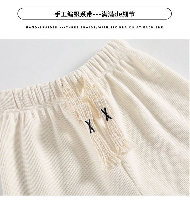 灯芯绒阔腿裤女裤子春秋季直筒秋冬加绒雪尼尔休闲小个子运动长裤详情8