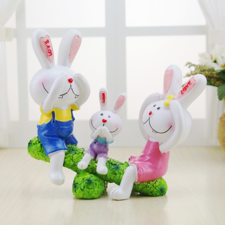 Creative, cute and unadorable rabbit figurines pic 13