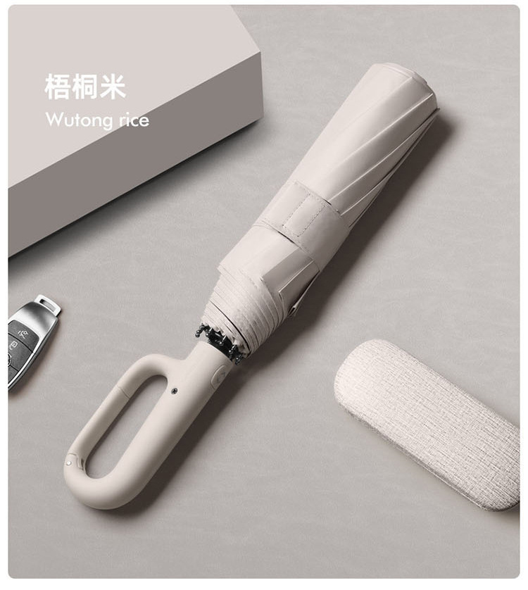 27寸10骨全自动环扣折叠晴雨两用大号抗风双人车载遮阳防晒伞 定制款 详情12