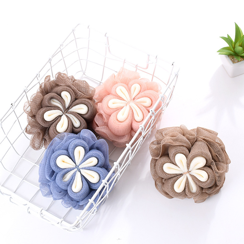 Customizable styles of bath balls from the original manufacturer, including bubble nets, bath sponges, bath balls, GRS recycled materials, and bath flowers pic 19