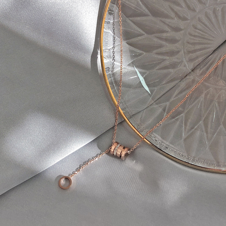 钛钢不掉色小蛮腰轻奢项链女2023年网红小众高级设计感颈链锁骨链详情4