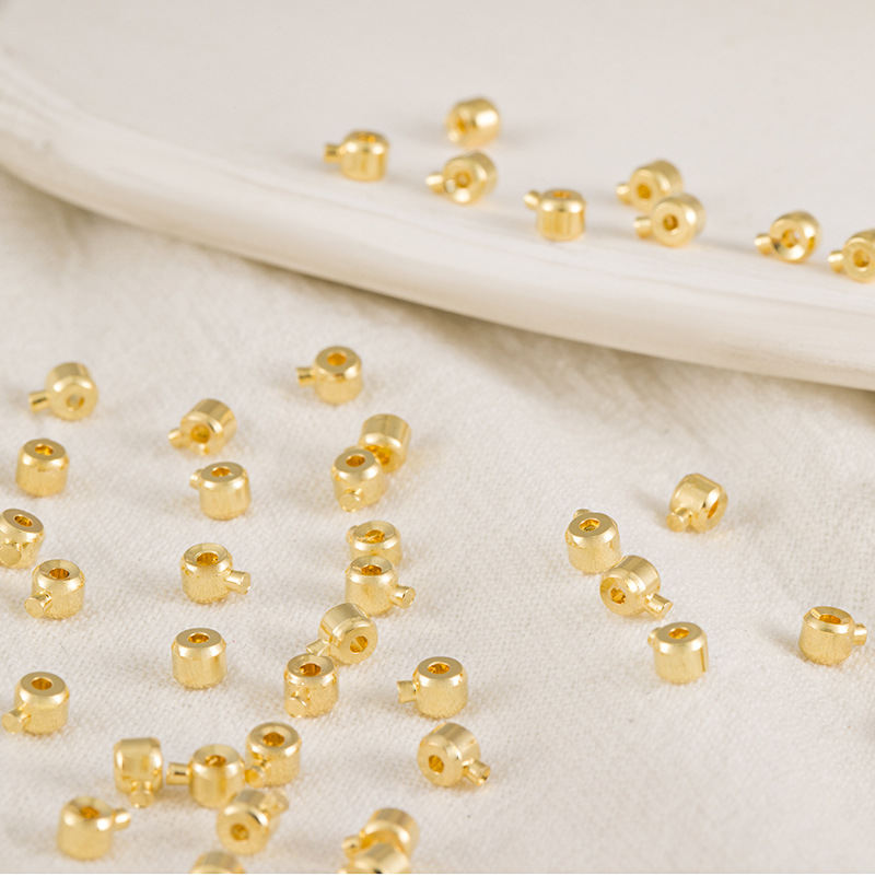 14k gold-plated snap fastener, gold-plated color retention, pressure cooker positioning buckle, fishing line end buckle, diy bracelet and necklace accessories pic 4