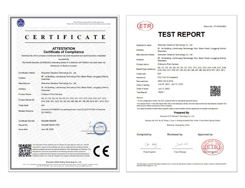 源头厂家新款儿童拍立得相机高清拍照录像打印照相机玩具跨境代发详情2