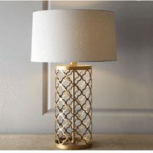 American-style creative ceramic gourd table lamp, bedside lamp, retro living room and study decorative lamp, simple American-style lighting fixtures, European style pic 4