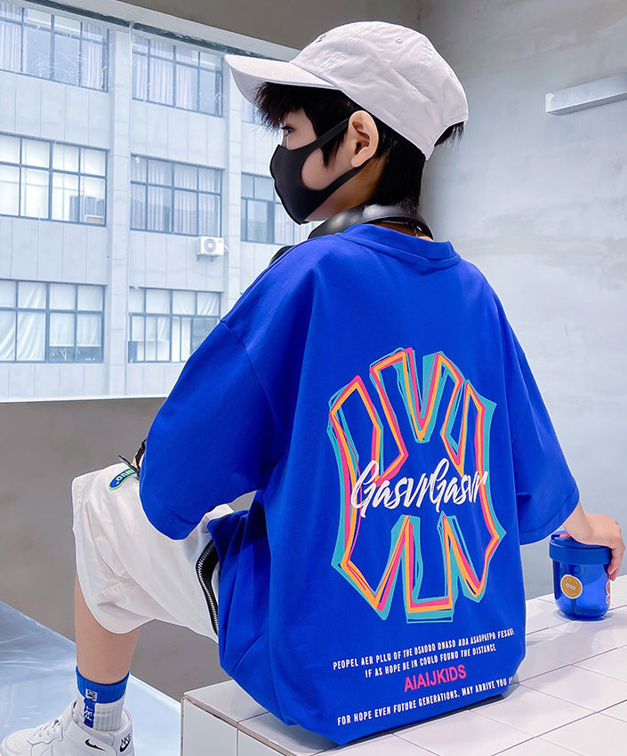 儿童装男童短袖T恤夏装2022年新款夏季男孩中大童夏款纯棉上衣潮t详情3