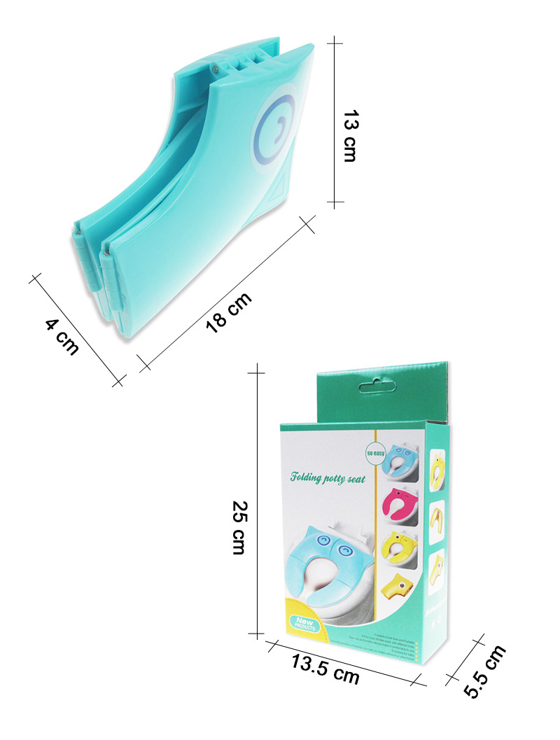 儿童折叠马桶垫婴幼儿辅助坐便器旅游马桶垫folding  potty seat详情5