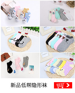5双装春夏可爱卡通多色地摊女船袜 薄款浅口低筒休闲潮隐形袜批发详情8