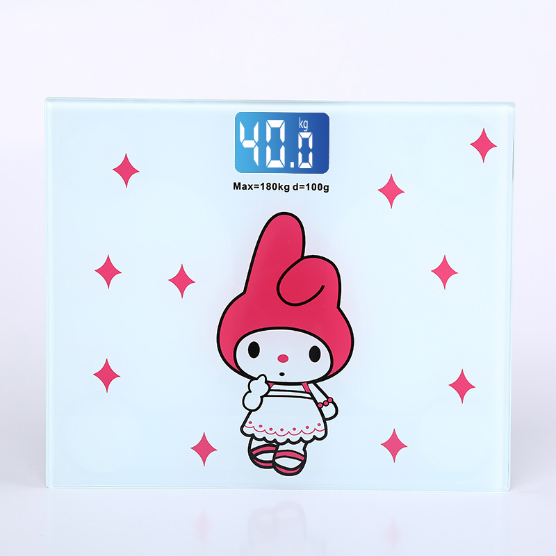 Wholesale household electronic weighing scales, new cartoon body scales, mini health scales, precise night vision household electronic scales pic 9