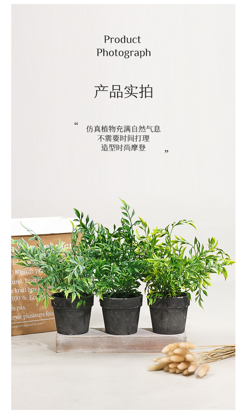 Atomized spray paint Nandina domestic-style artificial potted plants, Amazon home simulation potted plants, desktop simulation plants, pulp bonsai pic 28