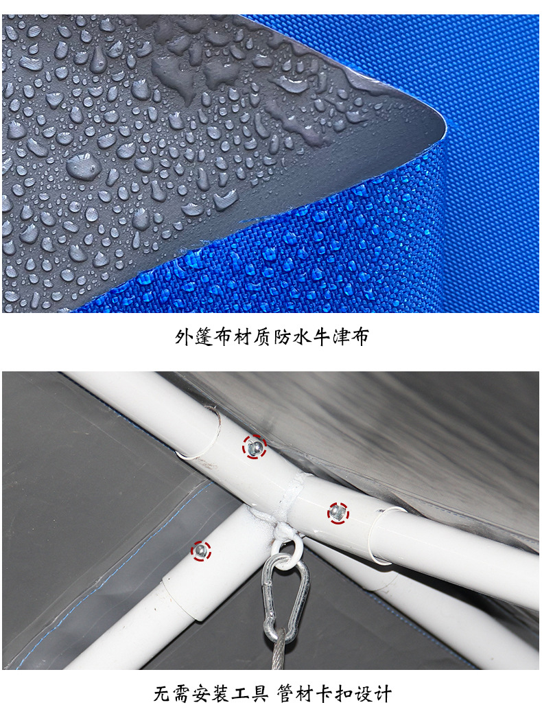Outdoor standard disaster relief tent, civil affairs emergency 12-square-meter command flood control rescue, temperature measurement, epidemic prevention isolation and disaster relief tent pic 18