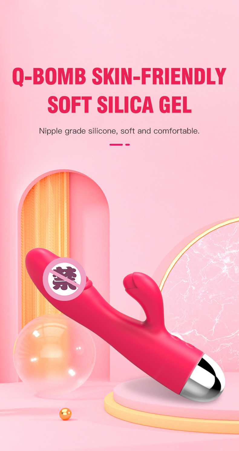 成人情趣用品硅胶充电双头震动棒女用自慰按摩器外贸详情9