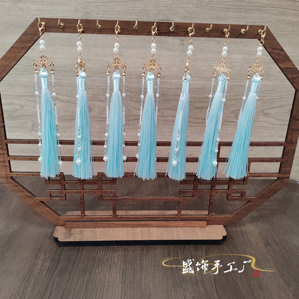串珠流苏手工琉璃半成品汉服古风发簪旗袍服饰辅料饰品配件步摇详情6