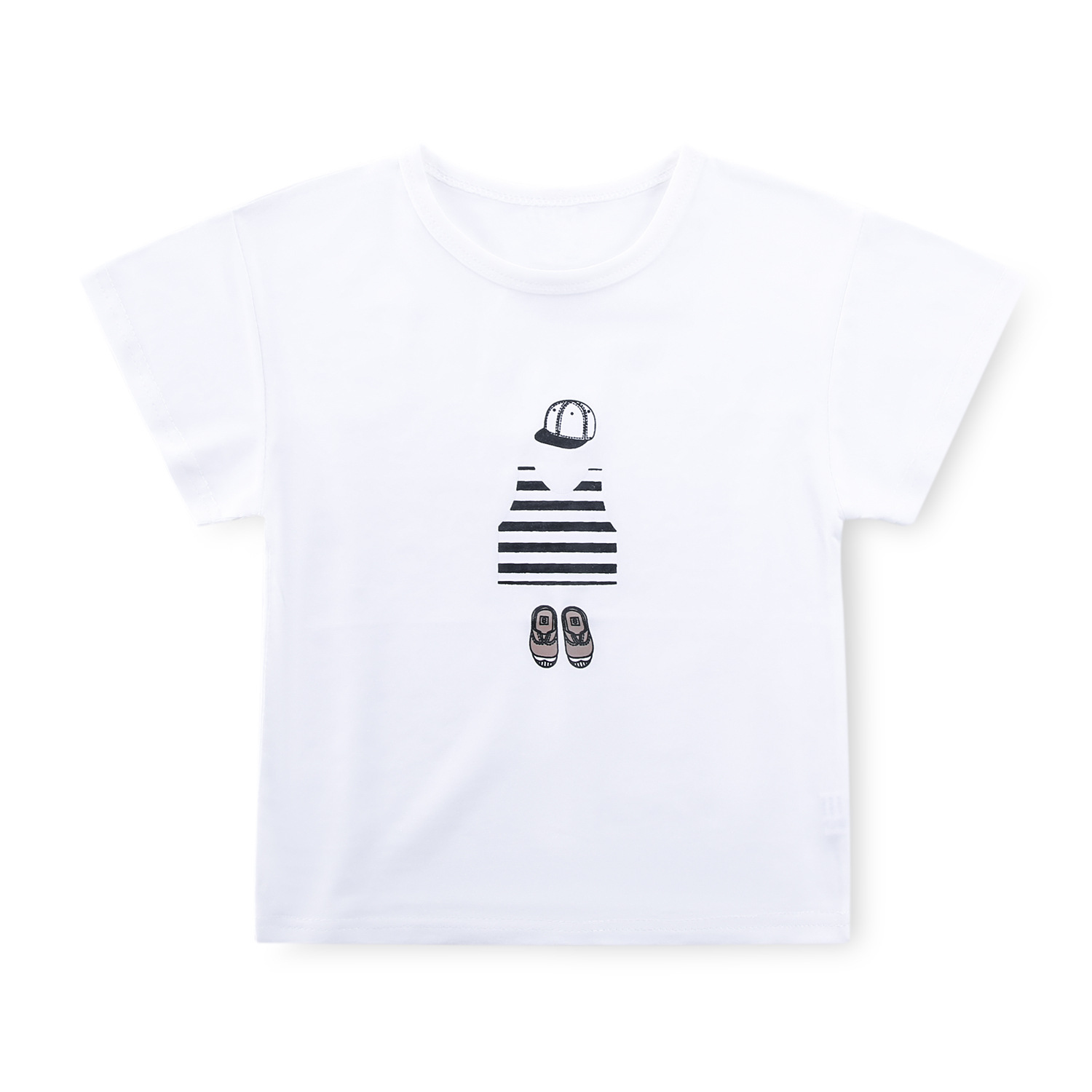 童趣T恤卡通儿童文化衫简约纯棉印字亲子班服批发详情29