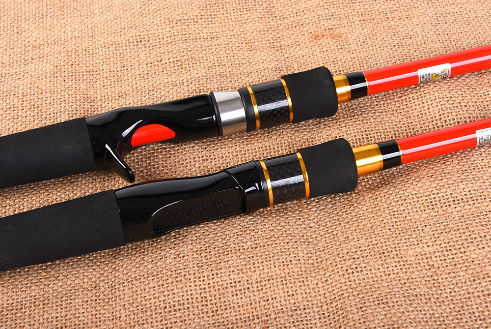 27874 LEO/ Leou [Four-Section Carbon Lull Rod] High-carbon thunder perch fishing rod, Ultra-short retractable lure rod pic 20