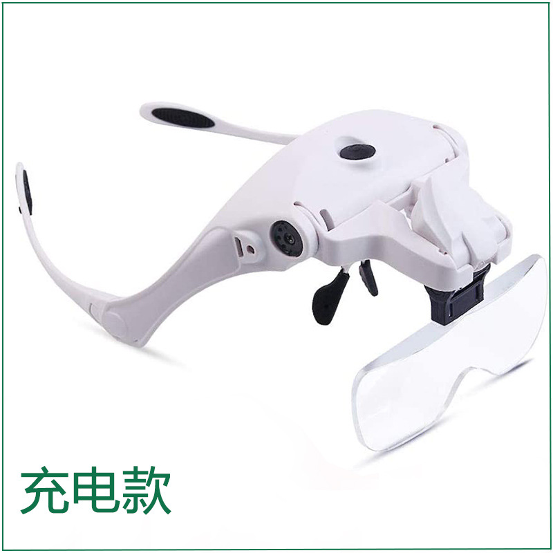 Chuda Headband with light reading multi-lens replacement LED magnifying glass pattern grafted false eyelash sashimi 9892B2 pic 2