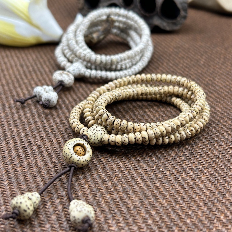 新中式星月菩提手串男女款寿山石度母配饰星月菩提根文玩佛珠手链详情8