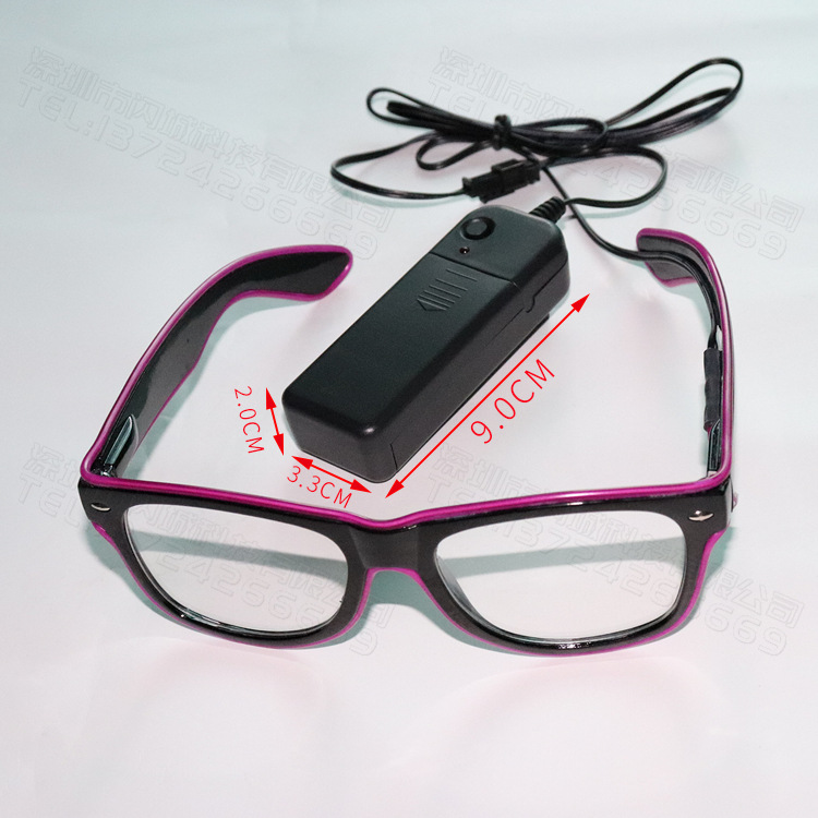 Illuminated Glasses, LED rice nails, voice-controlled bar party gifts, music night club atmosphere supplies, Neon Glasses pic 44