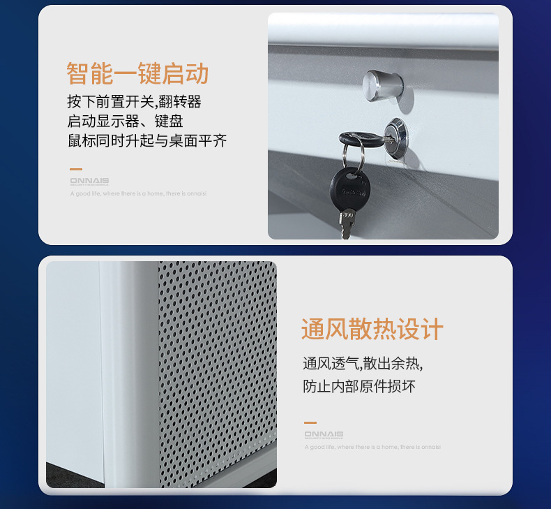 Hidden flip computer desks, student computer room training desks, multimedia podiums, single and double study desks pic 16