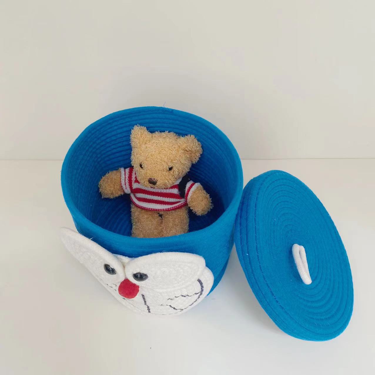 ins Nordic-style baby hand-held basket, portable pure cotton woven baby sleeping basket, foldable hand-held crib pic 48