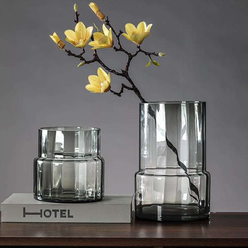 European retro glass vases, personalized and creative living room and office water-grown flower arrangement containers, decorative handicrafts pic 7