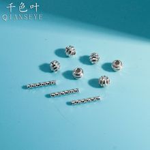 s999足银养耳洞耳钉女小巧迷你双头耳棒耳骨钉韩版简约圆耳针耳详情15