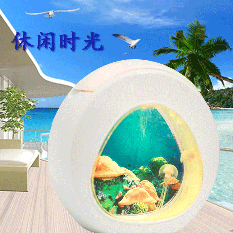 Lazy fish tank landscape ecological bottle, small mini fish tank, Office desktop fish tank, golden fish tank, creative ornamental tank pic 17