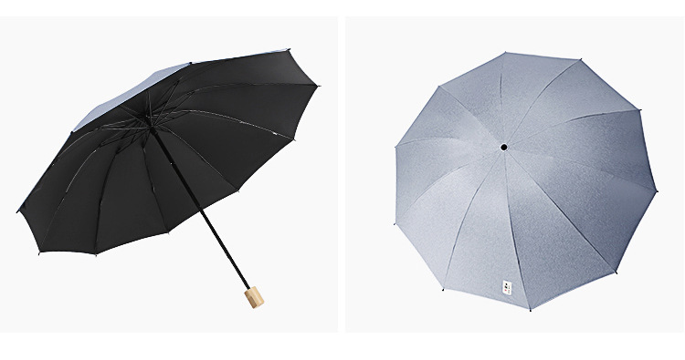 The Great Brightness folding umbrella, black rubber, sun protection and UV protection, four-fold umbrella, all-weather umbrella, double umbrella, internet-famous umbrella pic 15
