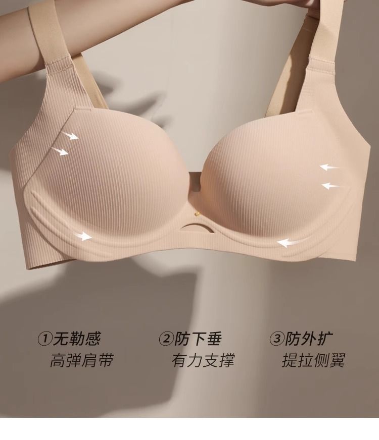 夏季大胸显小薄款无痕女士文胸防下垂内衣聚拢广东汕头文胸罩详情6