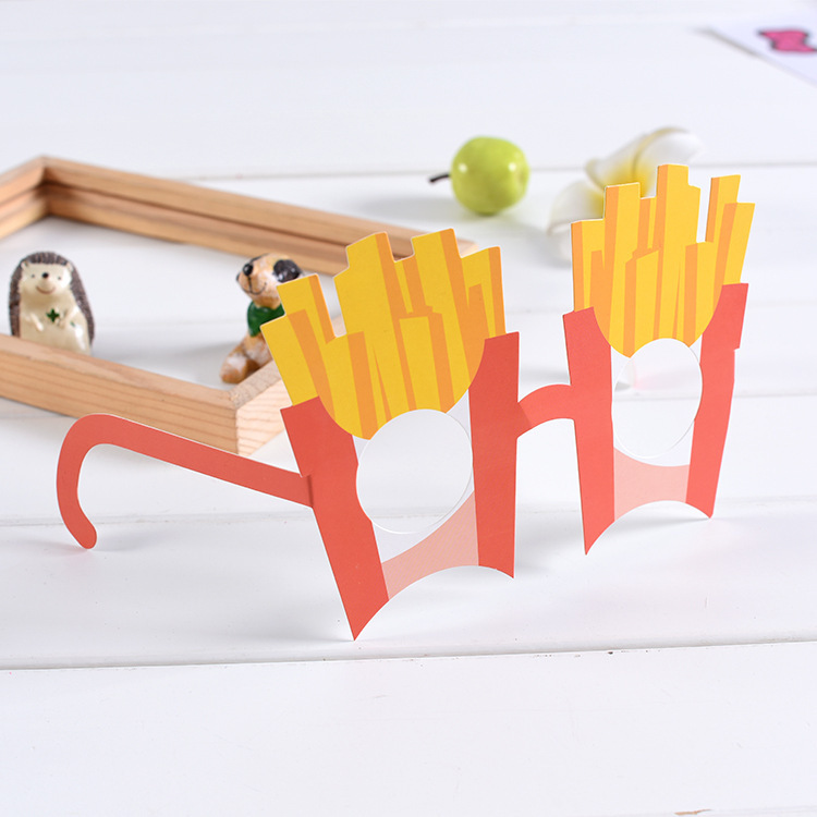 定制LOGO纸制环保创意生日派对眼镜派对布置眼镜儿童卡通装扮眼镜详情5