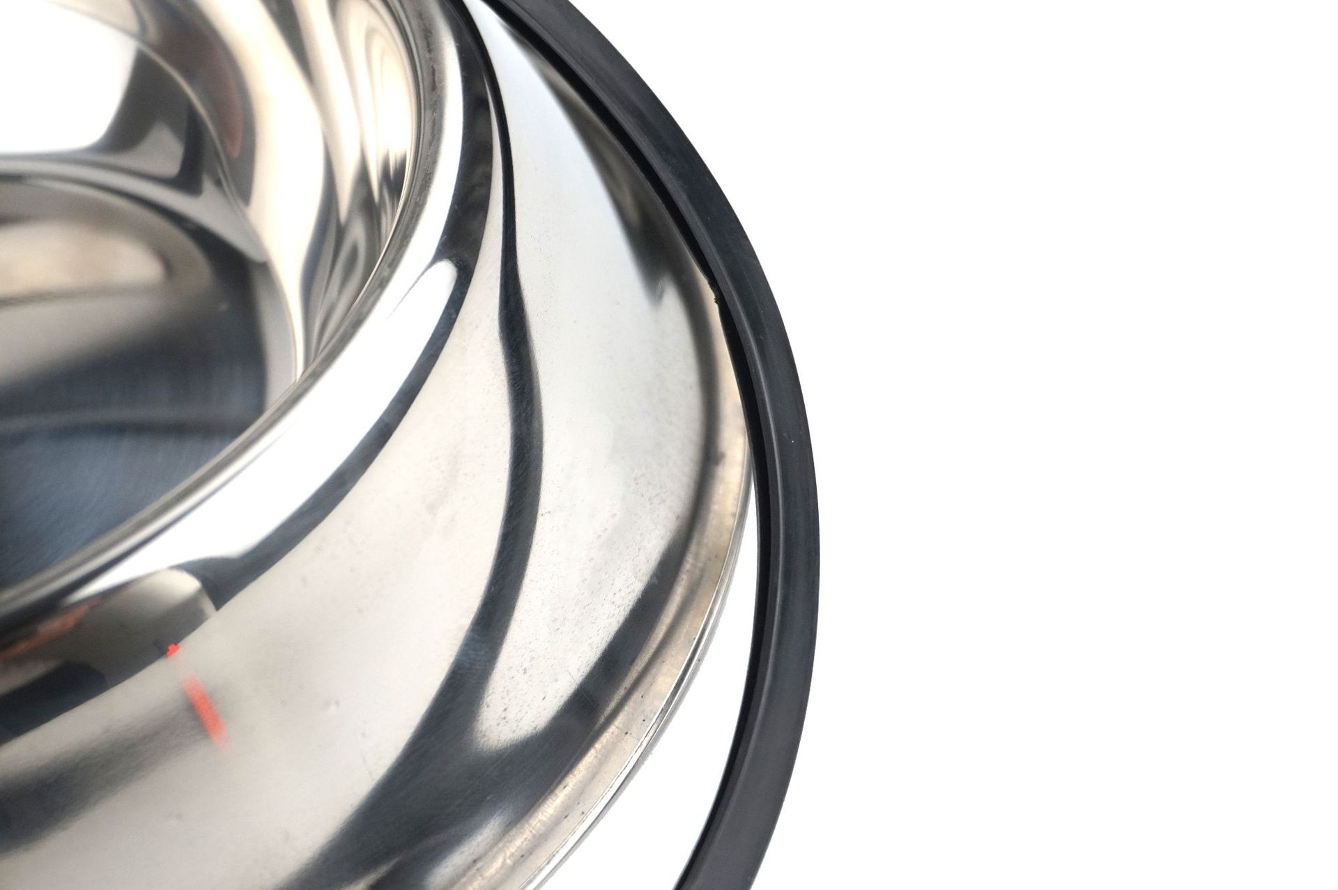 Stainless steel pet bowl logo, anti-slip and shock-resistant pet supplies, cross-border dog food bowl, tableware, natural color dog bowl pic 7