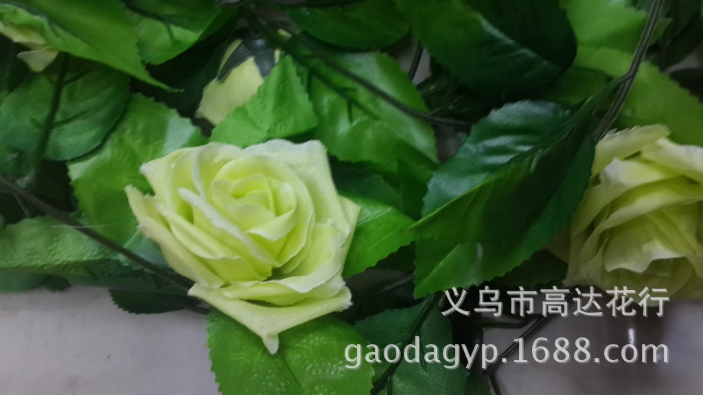 Artificial rose vine, Korean rose artificial flower decorative vine, wedding decoration flower vine manufacturer, 9 roses pic 13