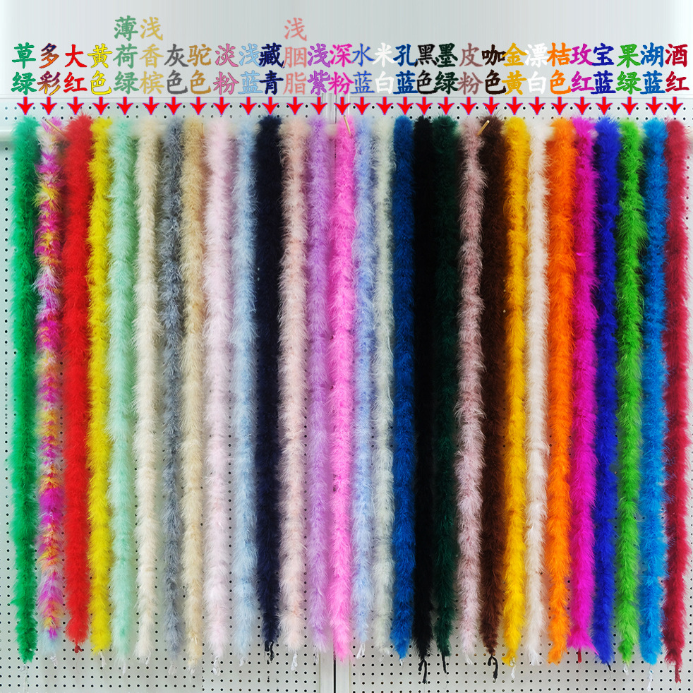 厂家现货鸵鸟毛条服装装饰饰品材料婚庆拉丁舞礼服抓夹羽毛条详情1