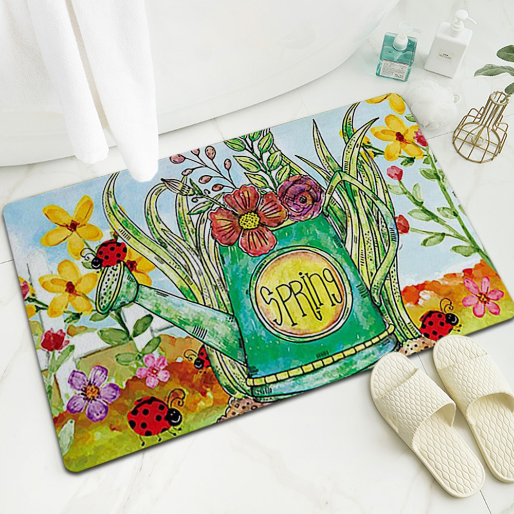 跨境亚马逊爆款数码印花橡胶地垫入户门厅地毯家用门口入门脚垫子详情18