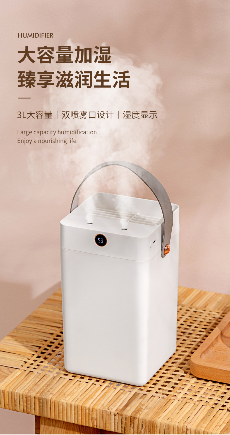 厂家热销HOLDMAY候美 双喷加湿器大容量详情1