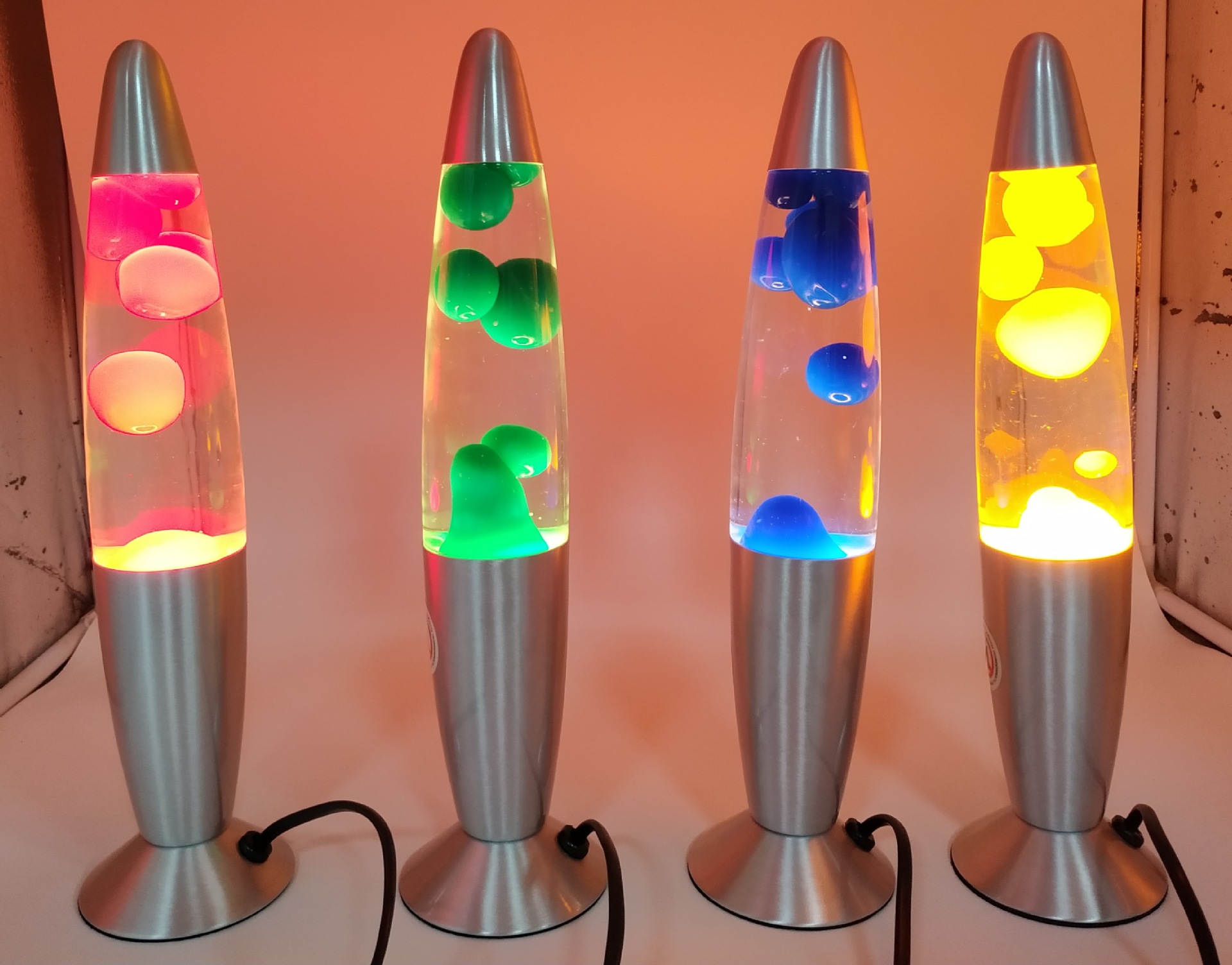 Small metal base wax lamp, mountain lava lamp, creative decorative lamp, jellyfish lamp, bedroom night light, bedside lamp pic 3