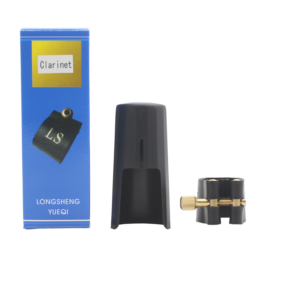 SLADE high-grade B-flat clarinet mouthpiece set, ABS bakelite mouthpiece cap, clip, black pipe mouthpiece for beginners pic 2