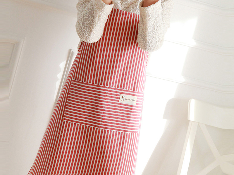 Wholesale of cotton and linen aprons for cross-border foreign trade advertising, Korean-style fashionable household work, restaurant waists, and home kitchen aprons pic 17