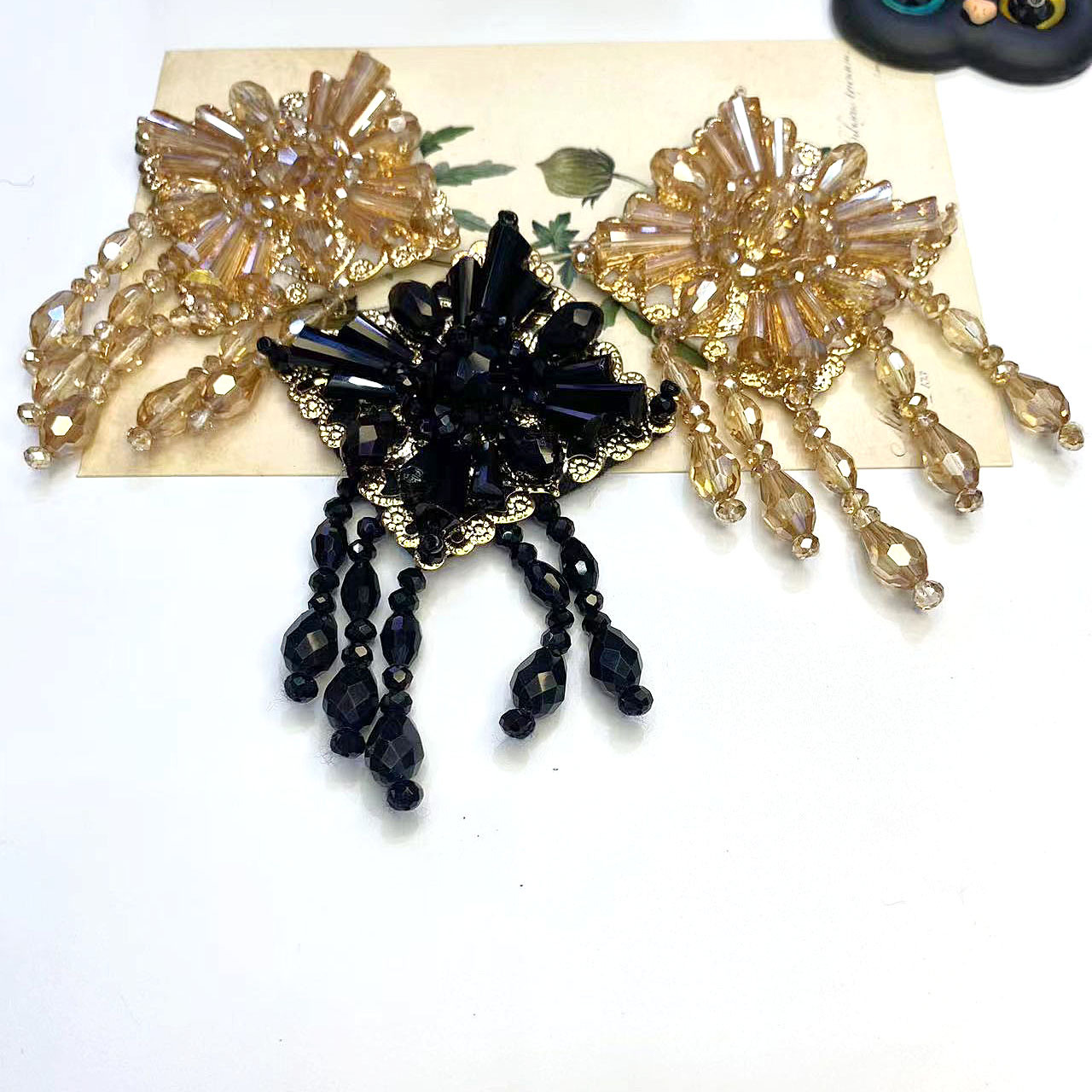 韩版水晶发饰配件发箍发夹发绳头饰配件鞋帽服饰辅料配件厂家直批详情9