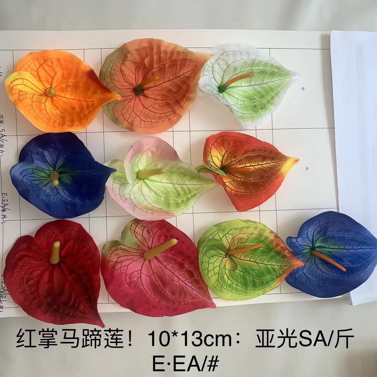 Artificial calla lilies, artificial anthuriums, cheap and beautiful flower heads for indoor landscaping and display wholesale pic 25