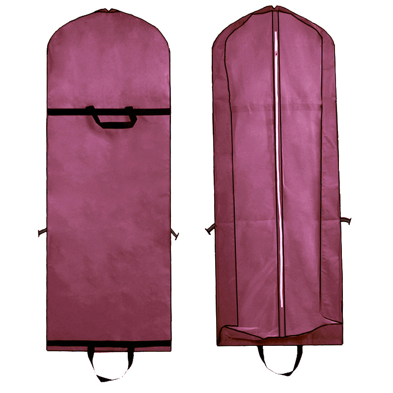 Cross-border wholesale non-woven fabric wedding dress and formal wear dust covers, clothing storage bags, dust-proof covers, folding dual-purpose handbags pic 38