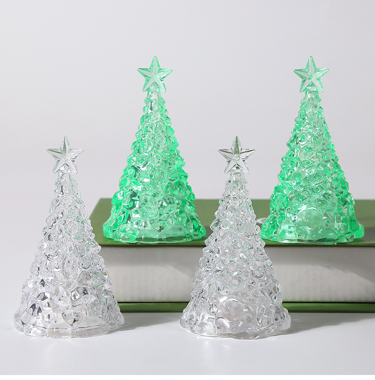 Cross-border Christmas decorations, Christmas trees, Christmas Eve gifts, led candle lights, table ornaments, crystal night lights pic 15