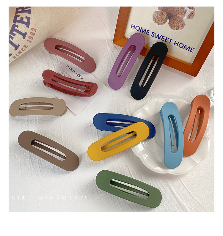 Large-sized hair clips for women, Korean style headwear, bangs clips, side hair clips, back of the head, duckbill clips, new plastic hair clips pic 25
